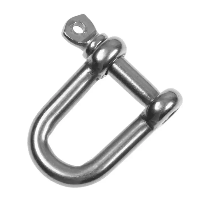 Stainless Steel U Anchor Shackle Screw Pin Paracord Bracelet Buckle Outdoor Survival Rope Fittings