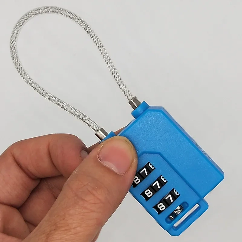 Padlock Travel Smart Combination Locks 3 Digit Password Resettable Security Lock Code for Suitcase Luggage Bag Suit Hardware