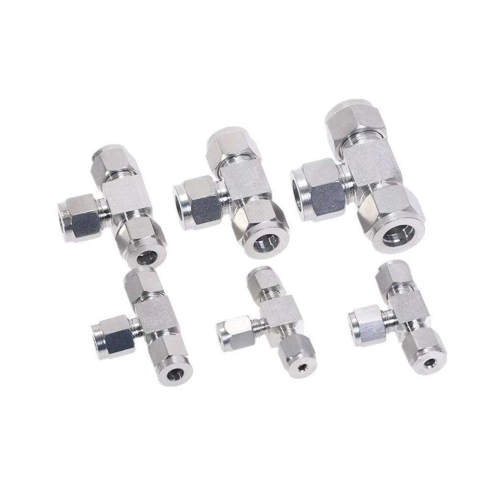 304 stainless steel Card sleeve joint regular tee equal diameter T tee instrument pipe valve connection
