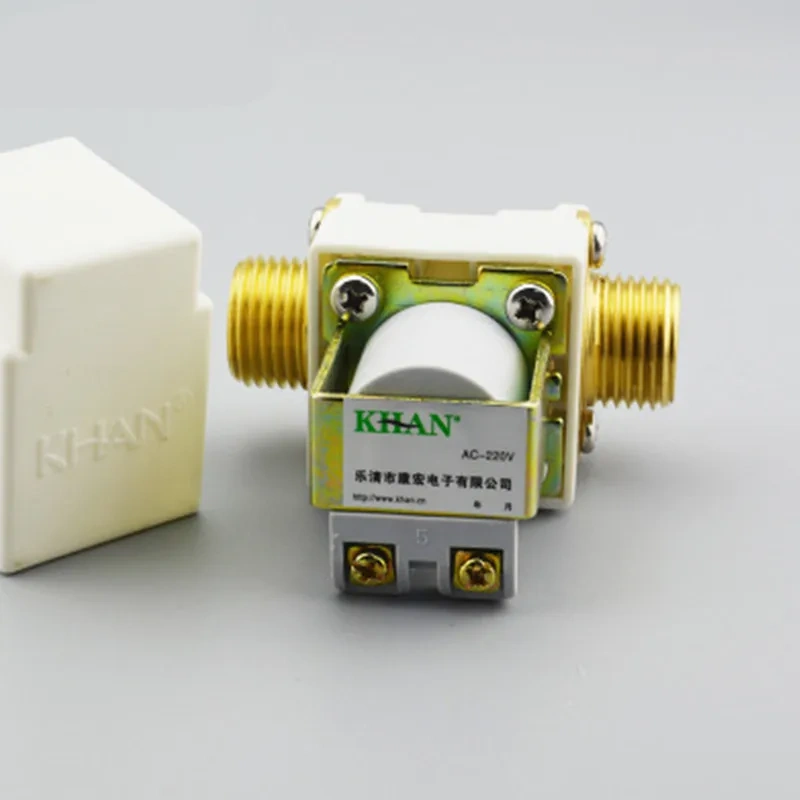 AC 220V Water Air N/C Normally Closed Open Pressure Solenoid Valve 1/2" Electric Solenoid Valve for Garden Irrigation Tool