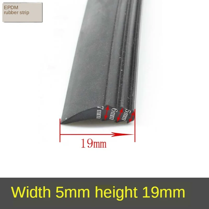 5M EPDM Seal Door and Window Rubber Strip Window Waterproof Article Sound Deadening Strip