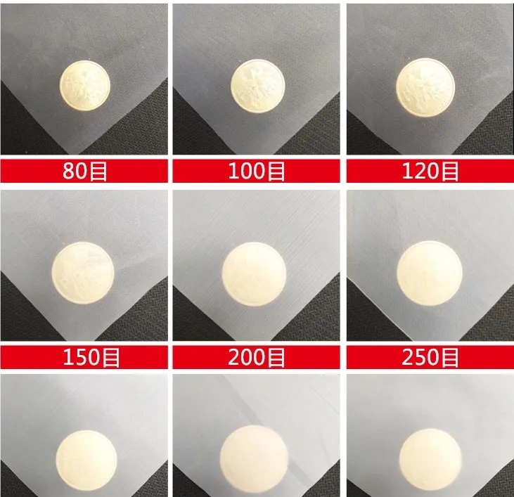 Nylon net filter 80 100 120 150 160 200 250 260 300 350 400 450 500 mesh 180-25 micron nylon wine water filter paint ink purify