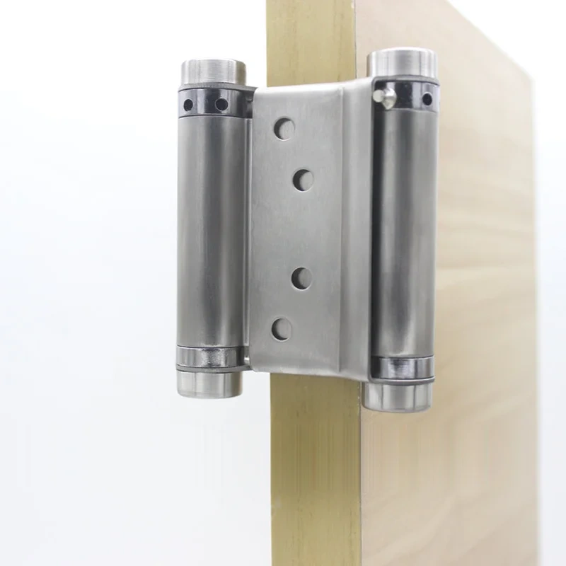 2Pcs  Double Door Hinge Cabinet Drawer Butt Hinge Door Swing Stainless Steel Hinges With Screws Hand Tools Hardwar