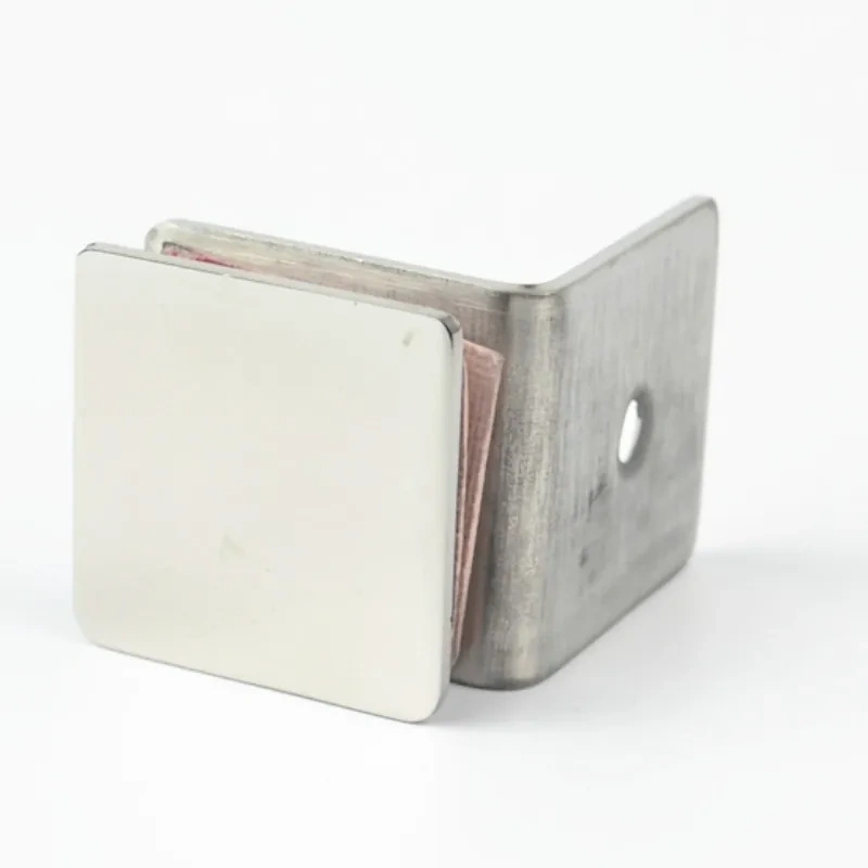 Stainless steel 90-degree glass clamp, Glass partition plate holder,mirror polishing,fix glass on the wall bathroom chip
