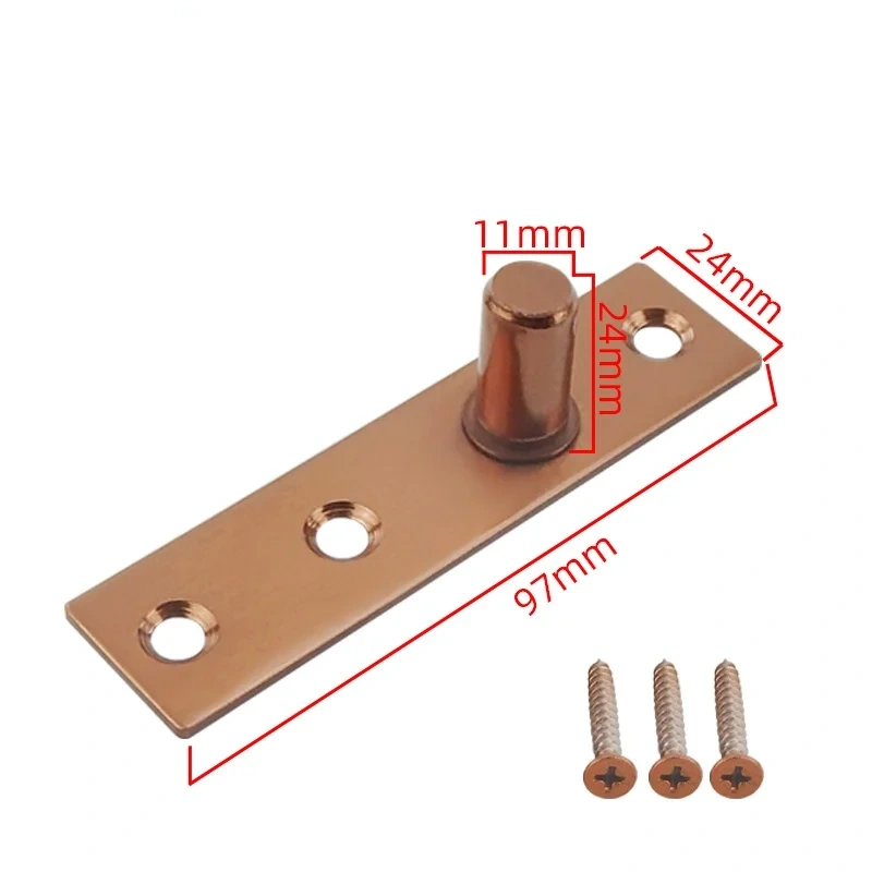 Rose gold  frameless glass door clip ground spring door one word clip seven word clip ground lock rose gold wire drawing