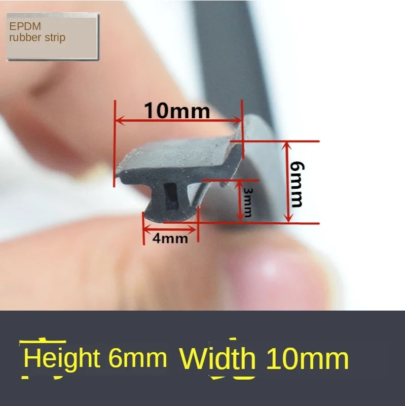5M EPDM Seal Door and Window Rubber Strip Window Waterproof Article Sound Deadening Strip