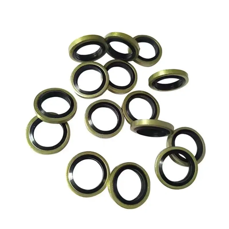 6/8/10/12/14/16mm Bonded Washer Metal Rubber Oil Drain Plug Gasket Fit M6/M8/M10/M12/M14/M16 Combined Washer Sealing Ring