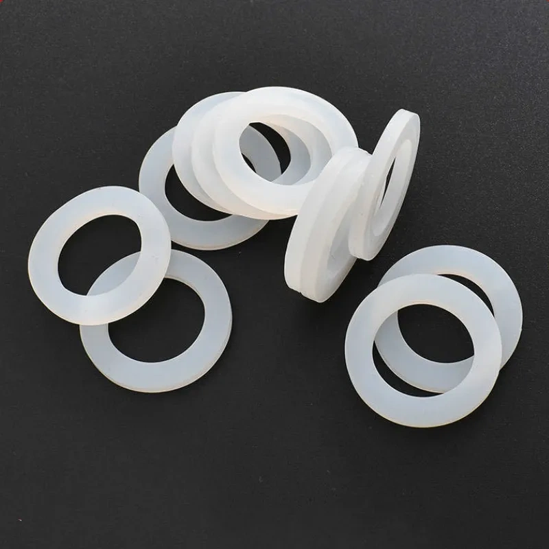 100pcs DN15 silica gel gasket 19*11*3mm waterproof, leakproof and high temperature resistant food grade flat gasket