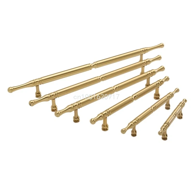 Satin Brass Door Handles and Knobs Antique Drawer Pulls Vintage Kitchen Cabinet Handles Cupboard Pull Hardware