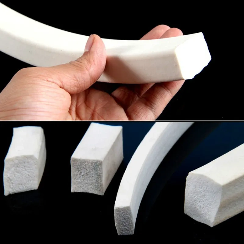 10X10mm White Silicone Foam Strip  Square Foam Silicon Strip for sealing purpose