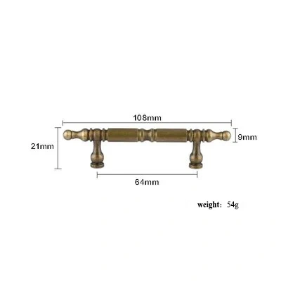 Satin Brass Door Handles and Knobs Antique Drawer Pulls Vintage Kitchen Cabinet Handles Cupboard Pull Hardware