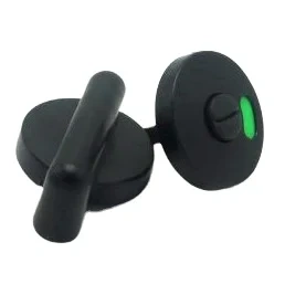 Nylon PVC Bulkhead Door Lock Instructions Public Restroom Toilet Partition Door Lock Vacant Engaged Indicator Bathroom