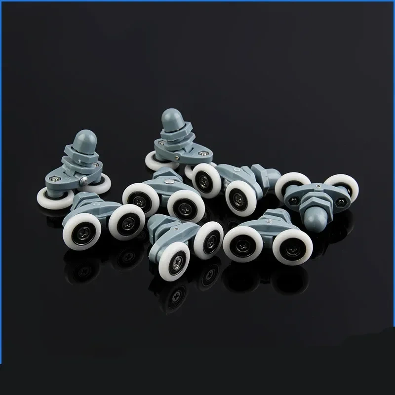 4pcs-8pcs/set 23mm 25mm Sliding Shower Cabin Accessories Glass Door Bearing Roller Pulley Double Runner Swaying Hardware