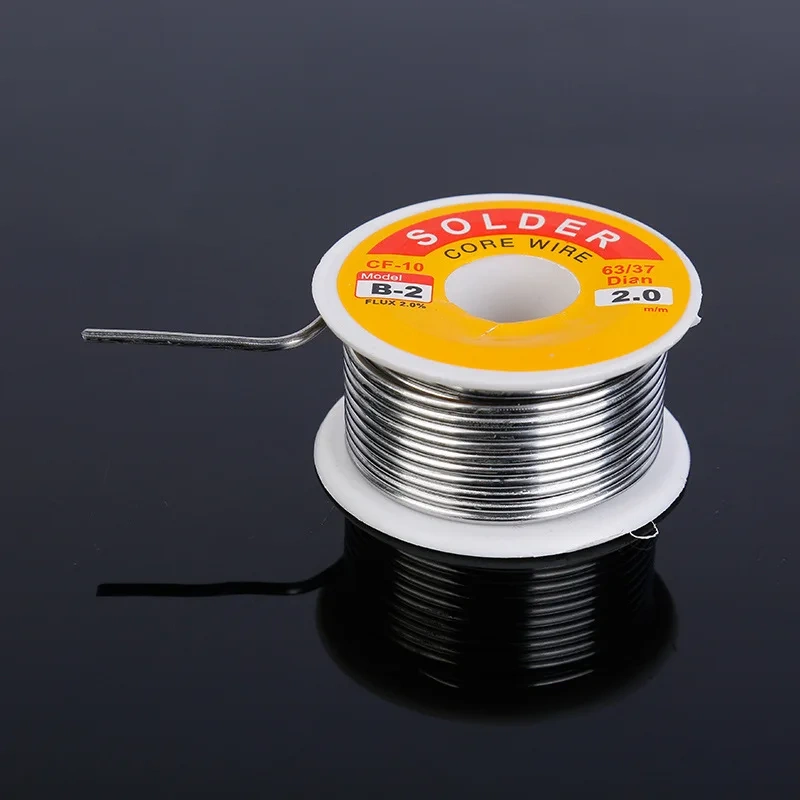 NEW 50g 0.5/0.6/0.8/1/1.2/1.5/2 Mm FLUX 2.0% 45FT Tin Lead Tin Wire Melt Rosin Core Solder Soldering Wire Roll No-clean