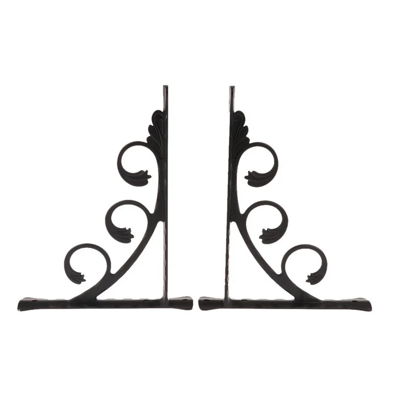 2pcs Aluminum Shelf Bracket L Shape Thickened Corner Brace Shelf Right Angle Bracket for Commodity Furniture Fittings Hardware