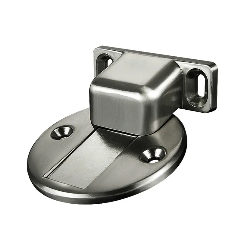Zinc Alloy Casting Floor-mounted Magnetic Door Stopper Door Stops Floor Suction Door Holder For Home Furniture Hardware
