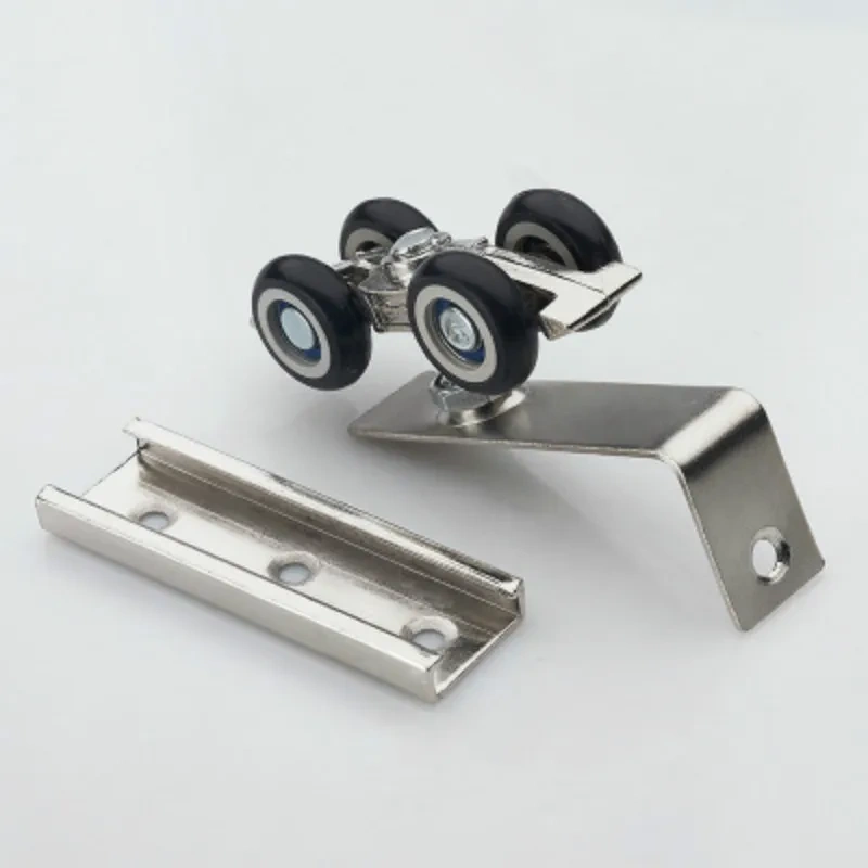 2pcs Sliding Door Roller Bear 30KG Home Room Wardrobe Wood Door Hanging Wheels For Furniture Hardware Wheel