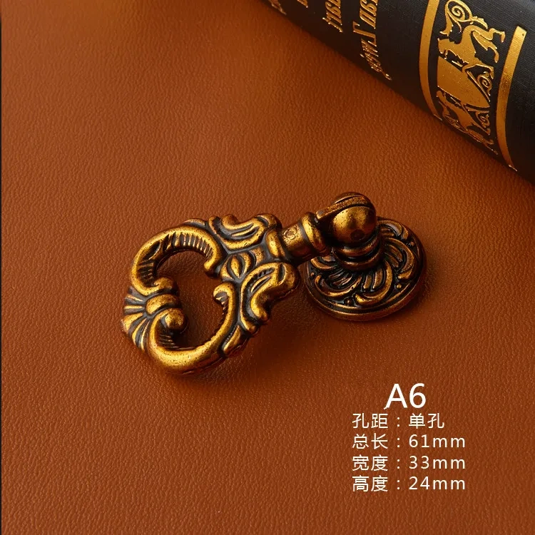 1pcs European Wardrobe Cabinet Handle and Knobs Door Handle Drawer Knobs and Pulls Antique Yellow and Silver