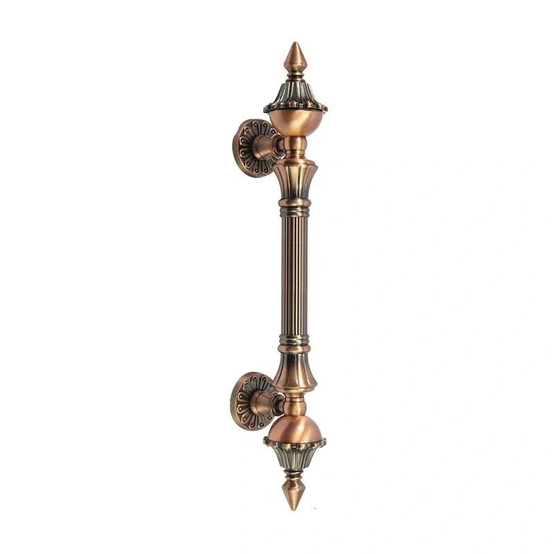 1pcs Door Handle Antique Zinc Alloy 280-550mm Length Handle Door Pull Bronze Gate Hotel Entrance Shopping Mall Door Handle
