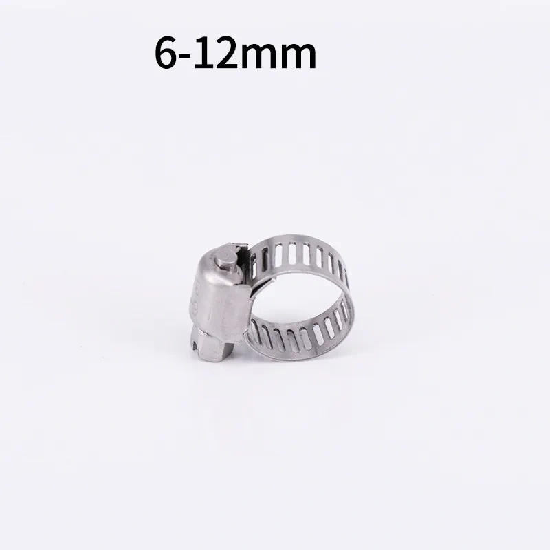 5pcs/lot High Quality Screw Worm Drive Hose Clamp 304 Stainless Steel Hose Hoop Pipe Clamp Clip