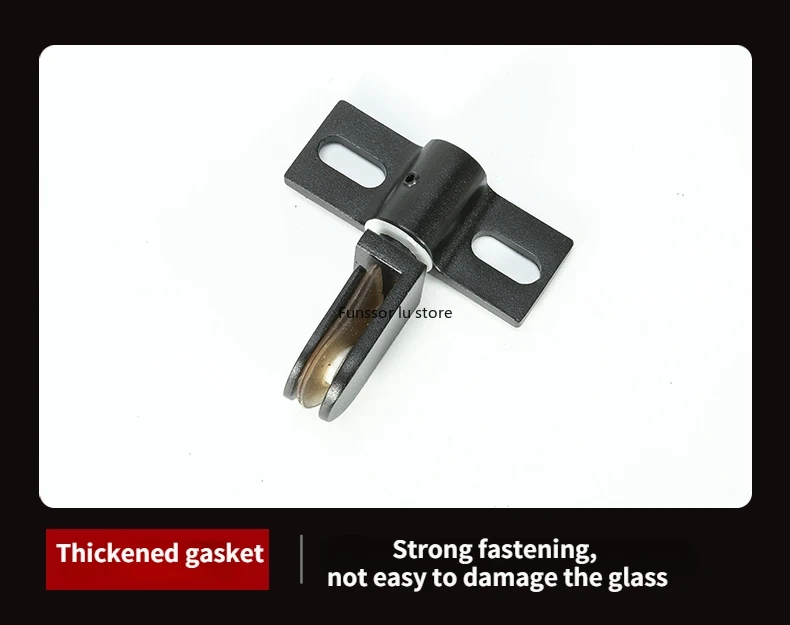 2pcs/lot Bathroom Glass Door Clip/clamp/hinge,Rotating Door Shaft,304 Thickened Stainless Steel No Rust  Shower Accessories