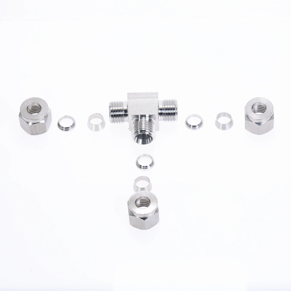 304 stainless steel Card sleeve joint regular tee equal diameter T tee instrument pipe valve connection