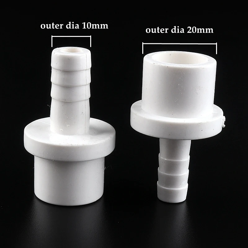 5pcs PVC Pagoda Connector Garden Hose Adapter Irrigation Pipe Soft Hose Joint Aquarium Accessories 20/25x5/8/10/12/14/16/18mm