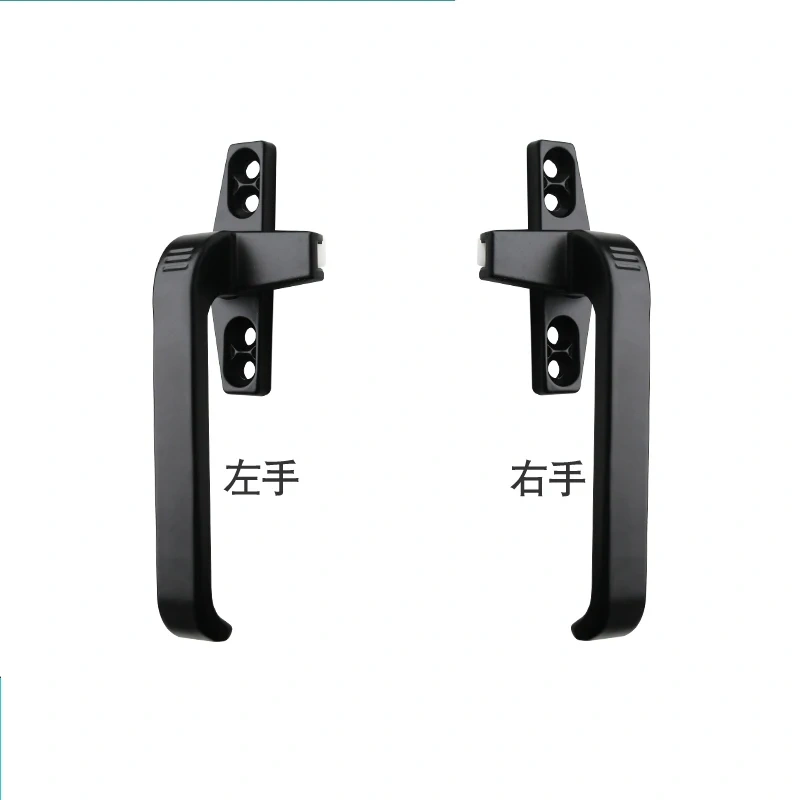 1pcs Thickened right/left flat-opening single point Aluminium alloy glass door window handle latch locks extrapolate window lock