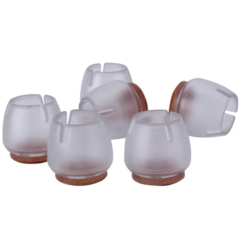 16pcs Silicone Chair Leg Caps Feet Pads Furniture Table Covers Socks Floor Protectors Round Bottom Non-Slip Cups Diameter 20mm