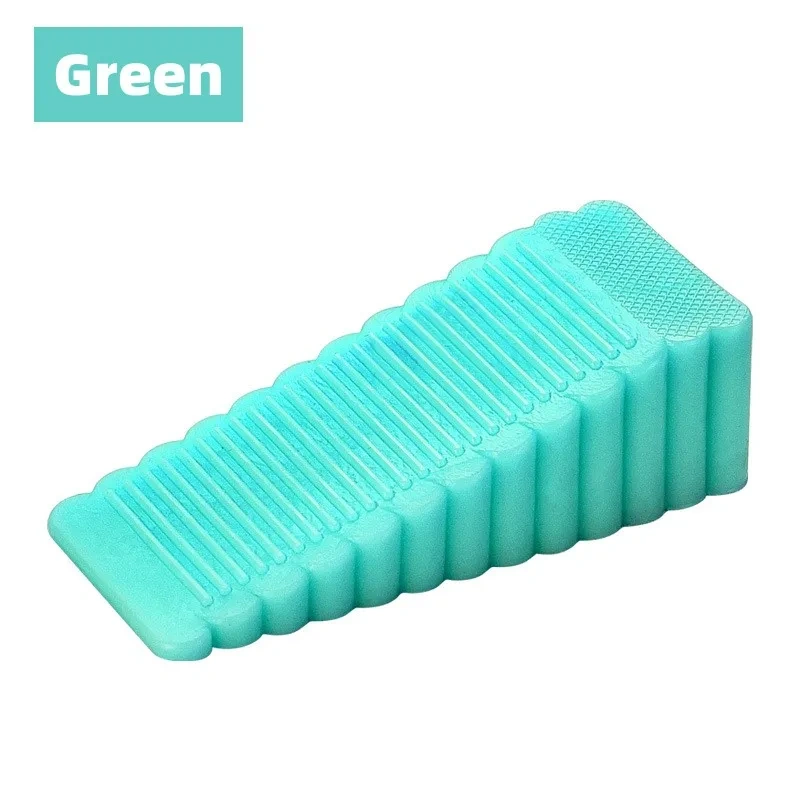 2pcs Safety Silicone Door Stop Stoppers Block Wedge Doorstops Door Stopper Home Office Door Rear Retainer Anti-collision Stop