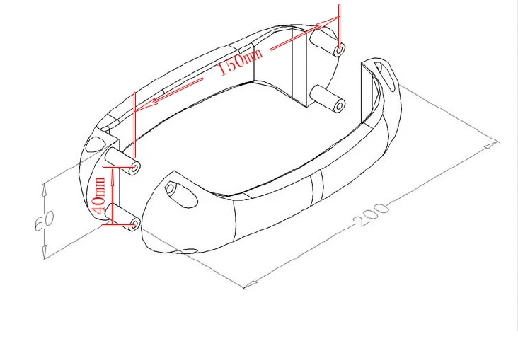 Garage door plastic handle / industrial door handle / garage door handle