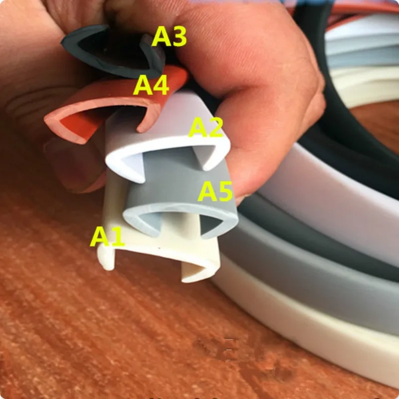 5 meters u type environmental PVC soft 16-18mm self card  edge cabinet cabinet edge button Furniture edge banding draught tape