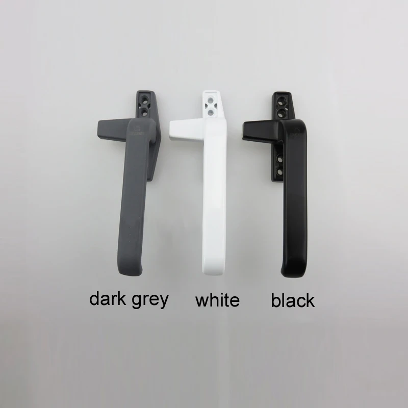 1pcs Thickened right/left flat-opening single point Aluminium alloy glass door window handle latch locks extrapolate window lock