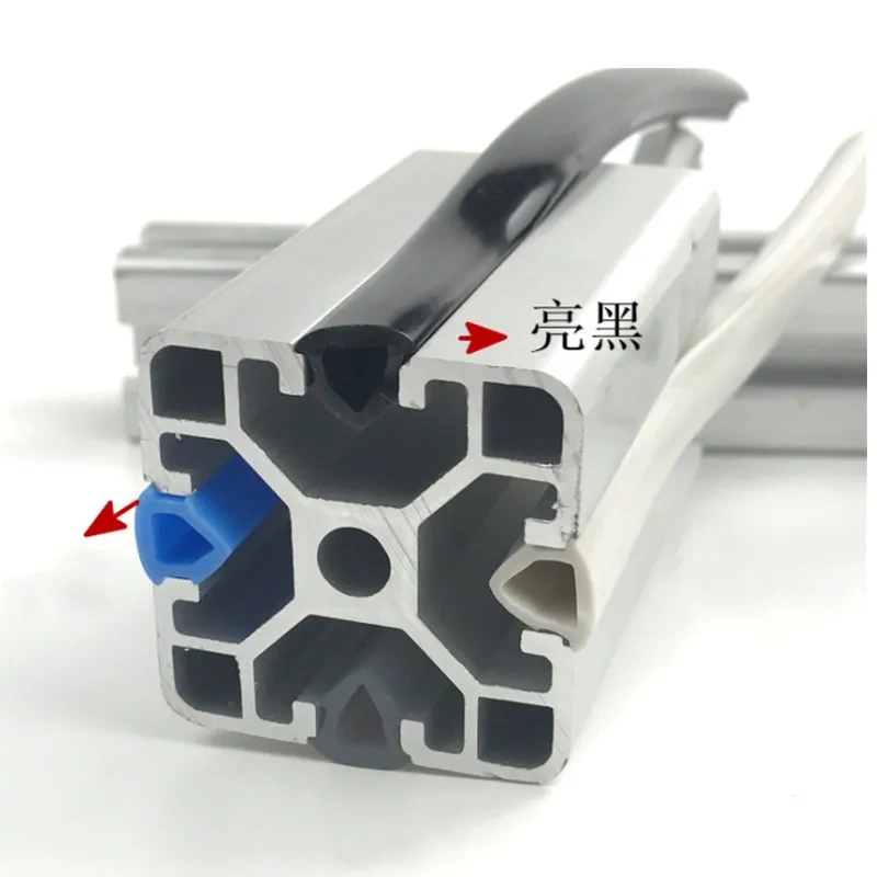 10meters 20/30/40/50 Series 6mm/8mm /10mm Flat Seal for 2020 Aluminum Profile Soft Slot Cover/ Panel Holder C-Beam Machine