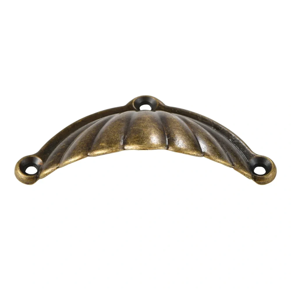 10PCS Antique Shell Handles, Drawer Handles  Semi-Circular Dumplings Pulls Alloy Cabinet Pattern Medicine Cabinet Pulls