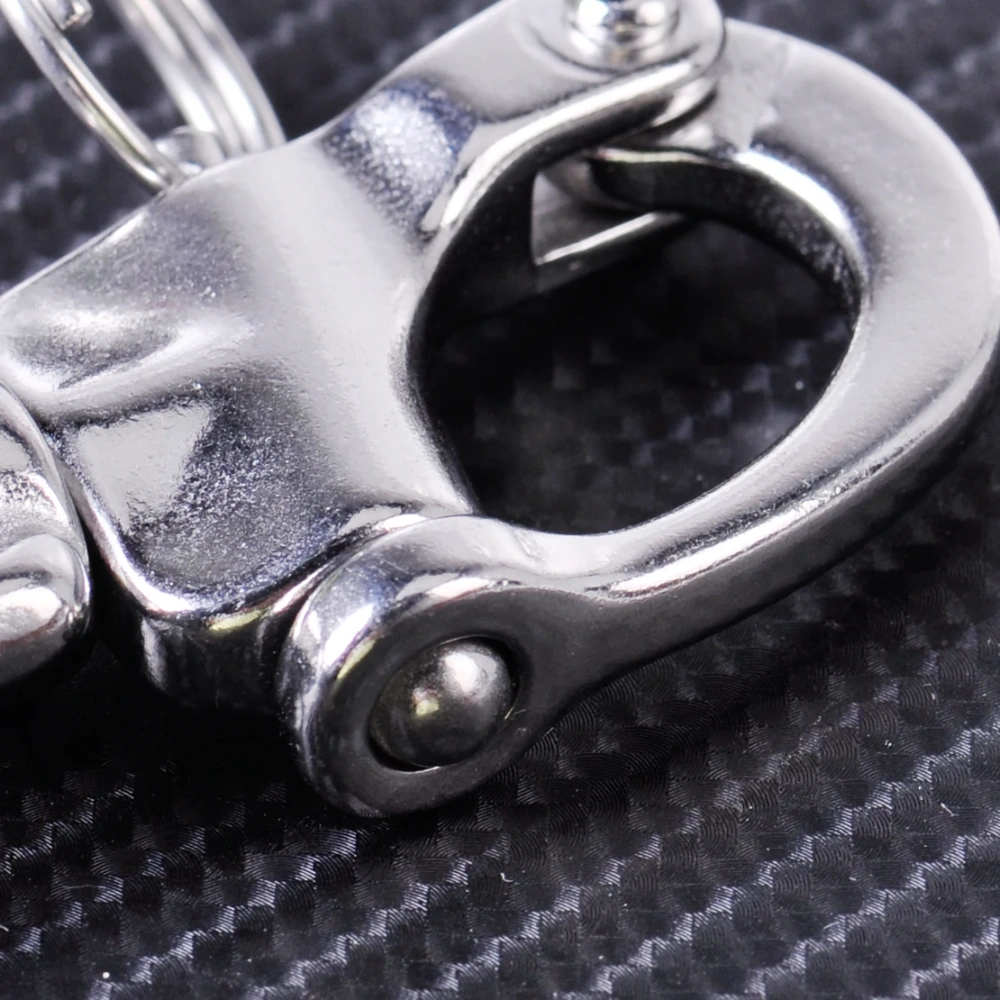 2pcs New Stainless Steel Heavy Duty Snap Shackle D Ring Swivel Bail Marine Boat Yacht Sailing Hardware