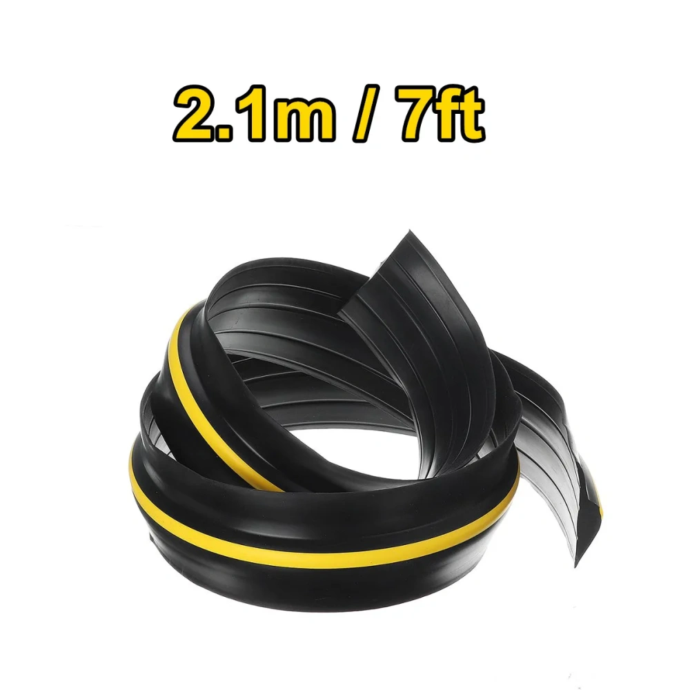 1-2.1M Garage Door Bottom Seal Weather Stripping PVC Rubber Seal Strip Electric Door Bottom Seal Water Noise Seal Bumper Strip