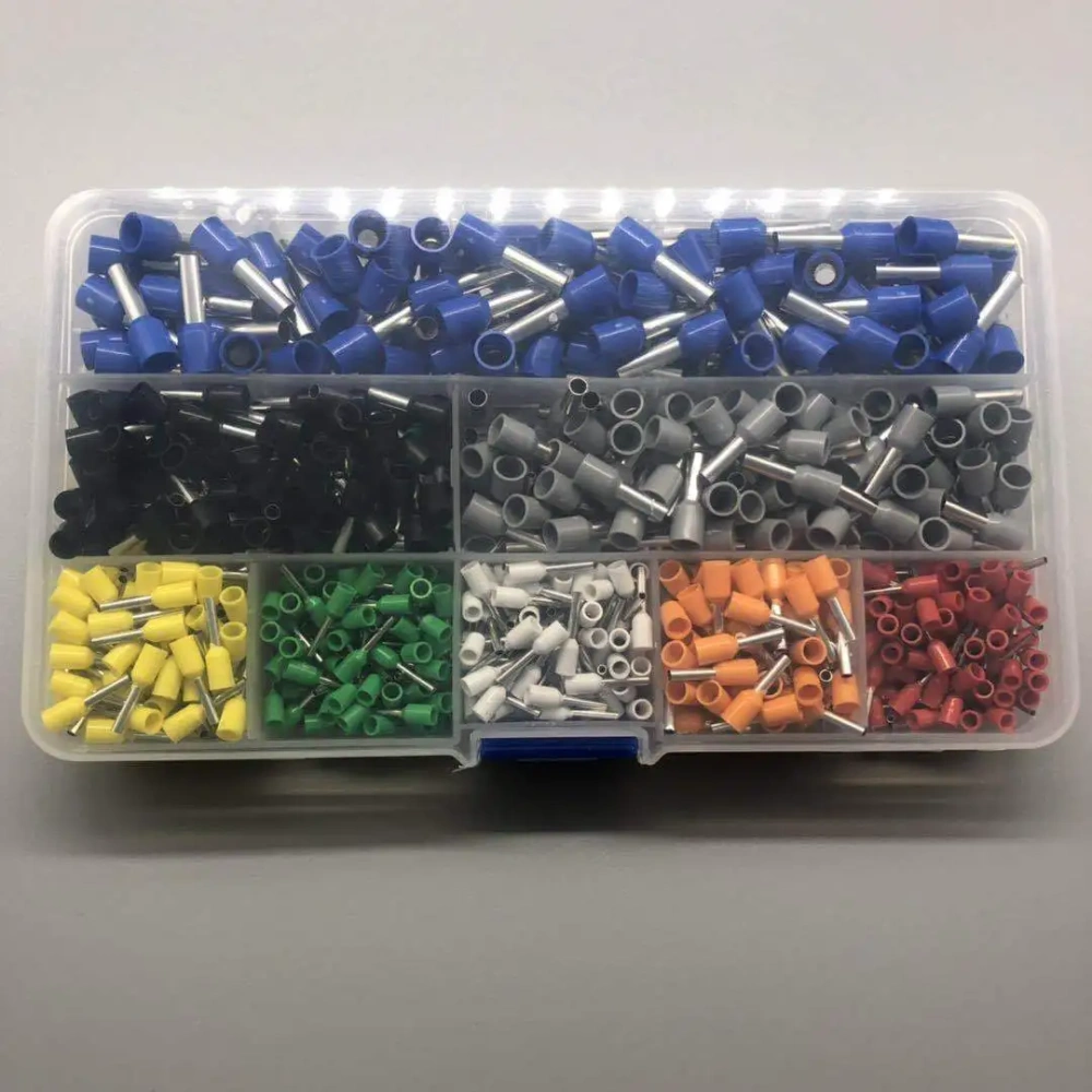 European tube type terminal set 800pcs tube type terminal crimping combination cold pressing terminal set