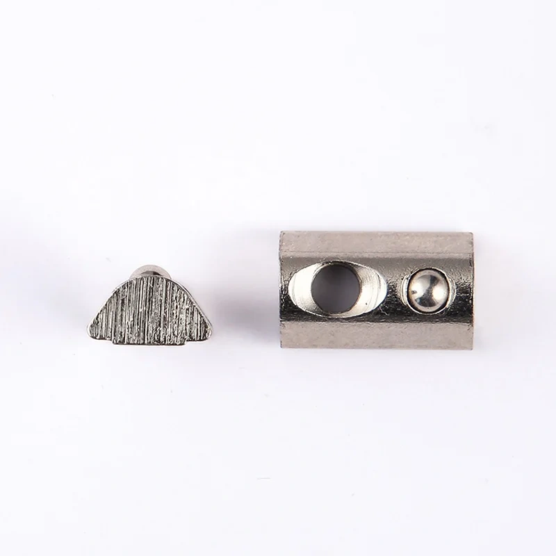 10PCS T Sliding Nut Zinc Coated Plate 2020/3030/4040/4545 Series M3/M4/M5/M6/M8/M10 Aluminum Thread