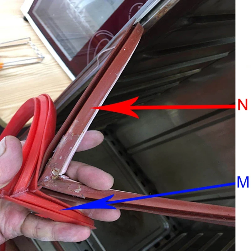 1pcs high temperature silicone seal oven door seal silicone rubber strips oven door seal oven parts