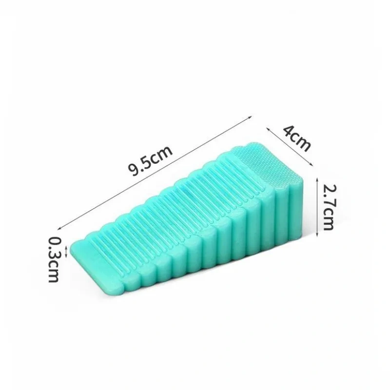 2pcs Safety Silicone Door Stop Stoppers Block Wedge Doorstops Door Stopper Home Office Door Rear Retainer Anti-collision Stop