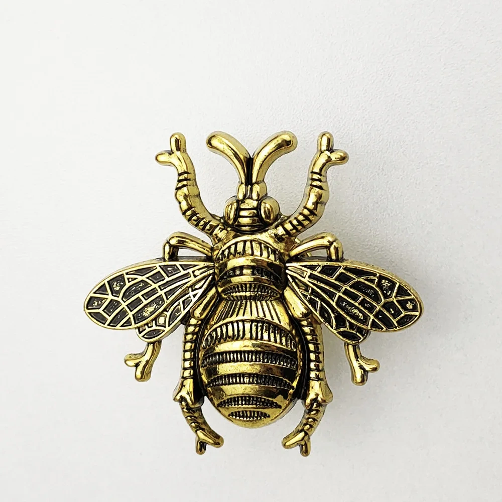 American Retro Bee shape Solid Brass Furniture Handle Door Knobs and Handles for Cabinet Kitchen Cupboard Drawer Pull Home Decor