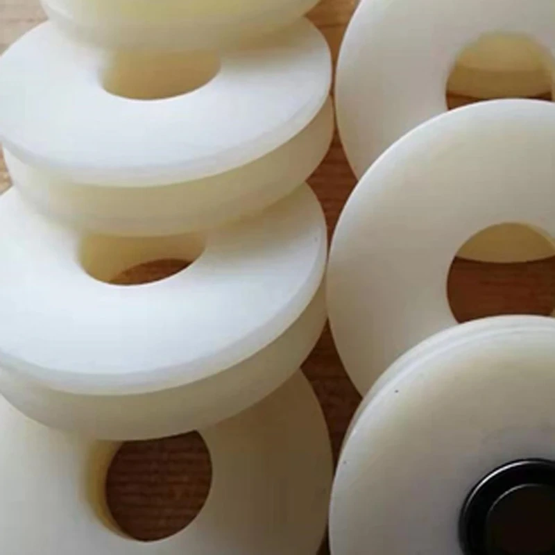 50pcs Customized nylon pulley of various sizes nylon  regulating wheel U-shaped groove with hole pulley nylon gear  belt pulley