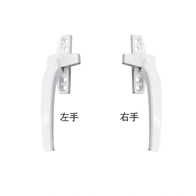 1pcs Thickened right/left flat-opening single point Aluminium alloy glass door window handle latch locks extrapolate window lock