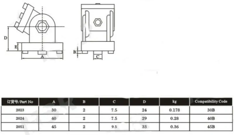 1PC 2020/3030/4040 Zinc Alloy Hinge Industrial Aluminum Adjustment Angle Connector for 20 30 40 Series Aluminum profiles
