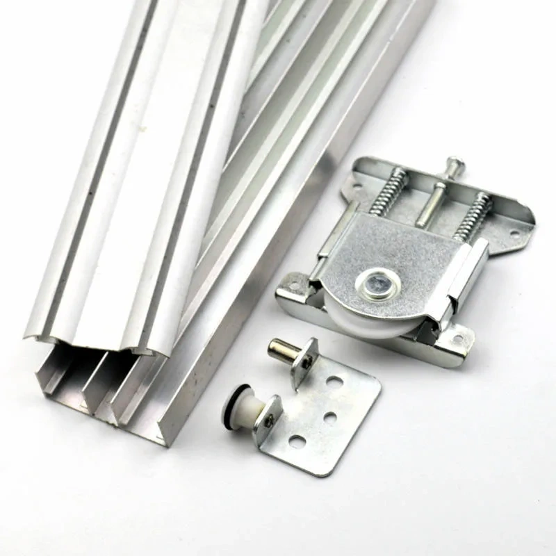 heavy wardrobe sliding door top bottom moving wheel hanging pulley wheel door furniture cabinet door roller track accessories