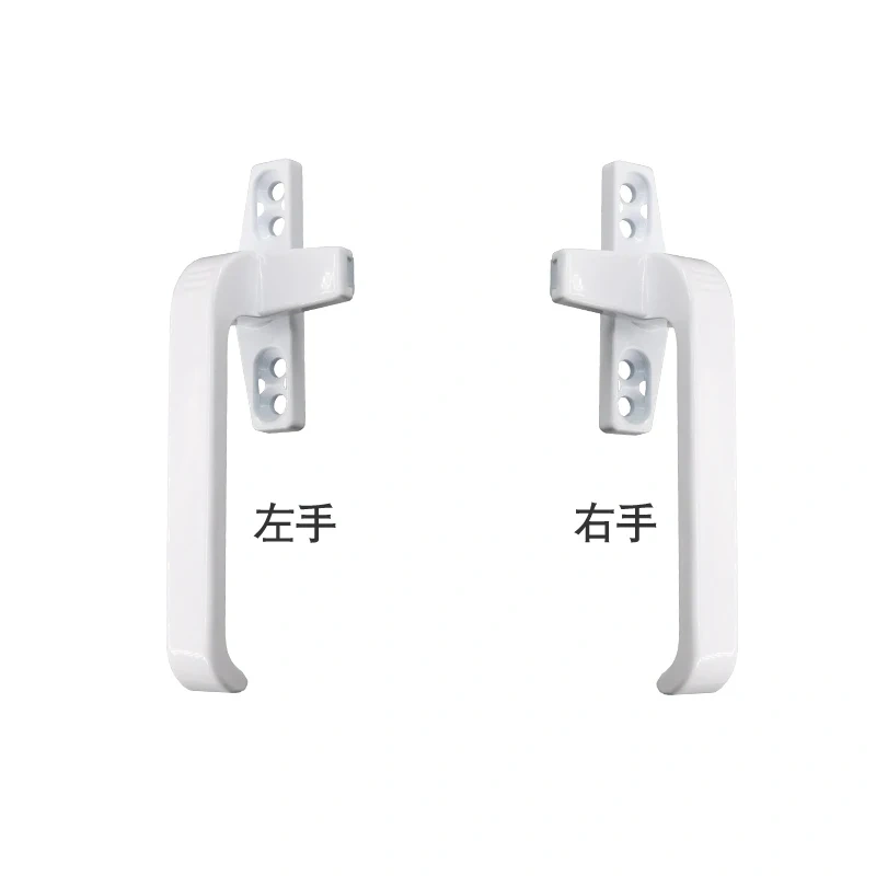 1pcs Thickened right/left flat-opening single point Aluminium alloy glass door window handle latch locks extrapolate window lock