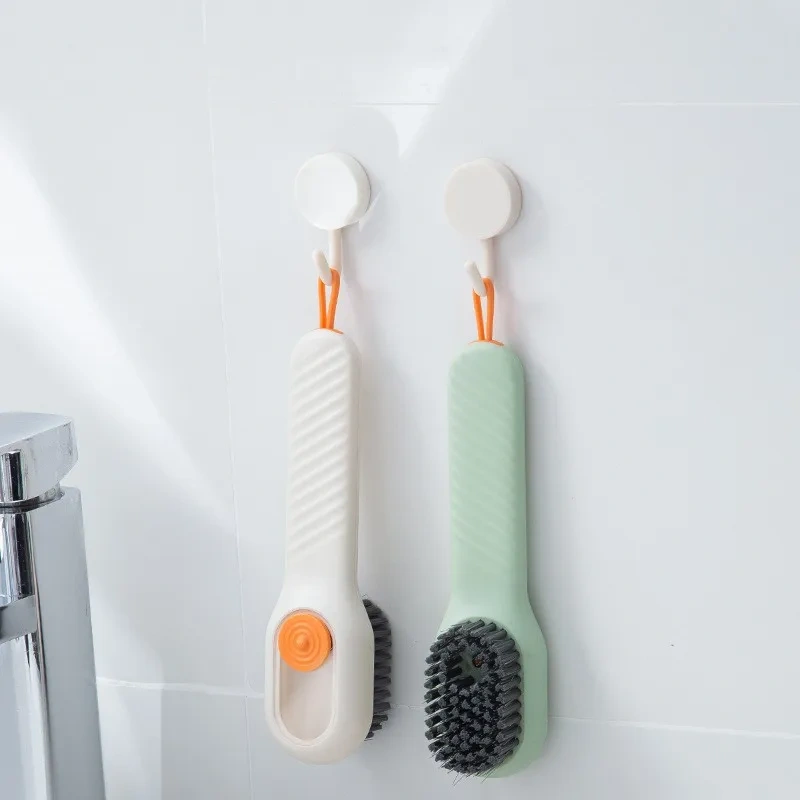 Cleaning Brush Soft Bristled Liquid Shoe Brush Long Handle Brush Clothes Brush Shoe Clothing Board Brush Household Cleaning Tool