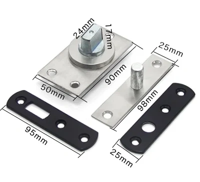 360 Degrees Top Bottom Mount Pivot Hinge Hinges Woodworking 100KG
