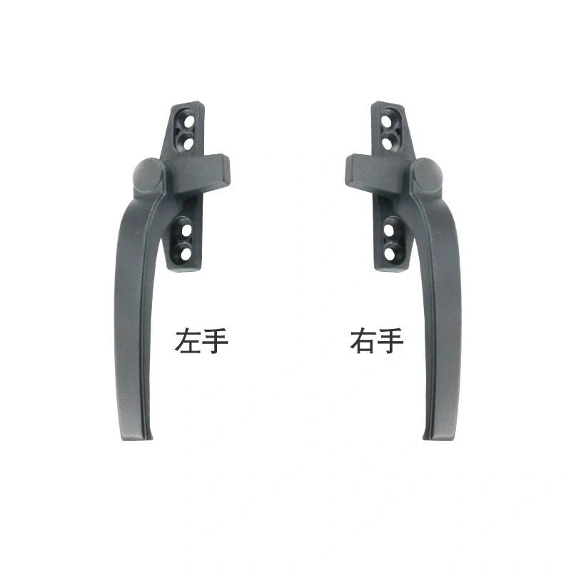 1pcs Thickened right/left flat-opening single point Aluminium alloy glass door window handle latch locks extrapolate window lock